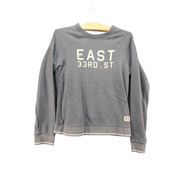 Womens Under Armour Legacy Sweatshirt Size M Gray East 33rd St - Picture 1 of 9